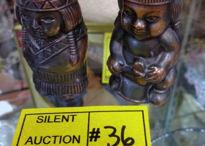 Auction Item - Metal Salt and Pepper Shakers