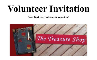 The Treasure Shop is looking for Volunteers!
